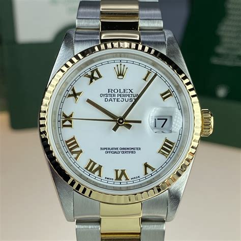 used rolex datejust with box and papers